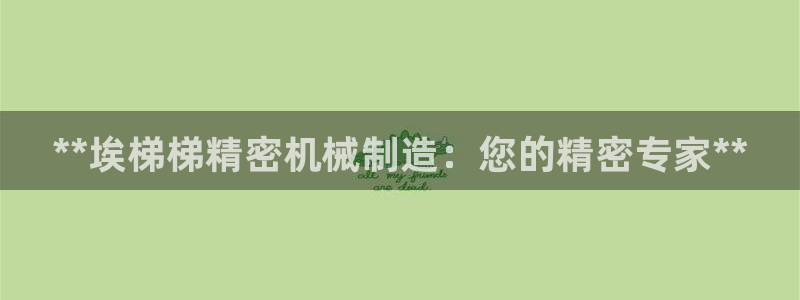 彩神v8有多久了?靠谱吗：**埃梯梯精密机械制造：您的精密专家**