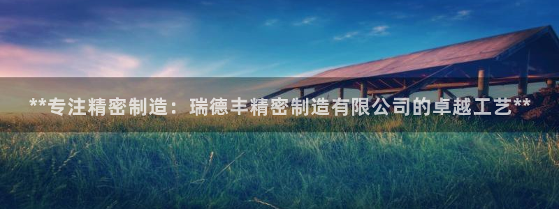 天天彩神welcome：**专注精密制造：瑞德丰精密制造有限公司的卓越工艺**