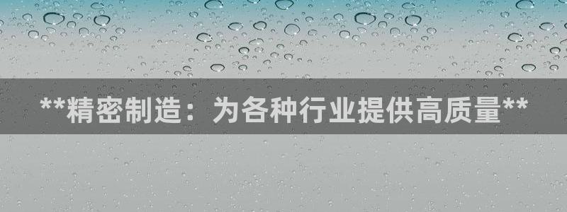 彩神V集团公司：**精密制造：为各种行业提供高质量**