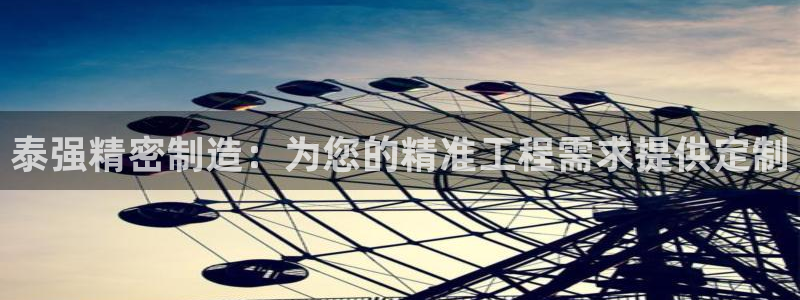 彩神争霸平台：泰强精密制造：为您的精准工程需求提供定制