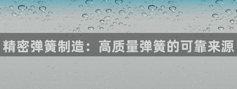下载彩神乐发V：精密弹簧制造：高质量弹簧的可靠来源