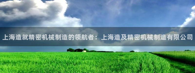 彩神ii官方网：上海造就精密机械制造的领航者：上海造及精密机械制造有限公司