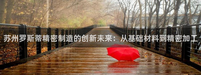 彩神vii购彩l心：苏州罗斯蒂精密制造的创新未来：从基础材料到精密加工