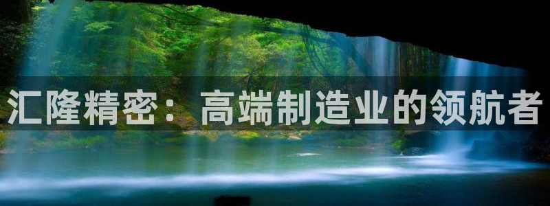 彩神v争霸是啥：汇隆精密：高端制造业的领航者