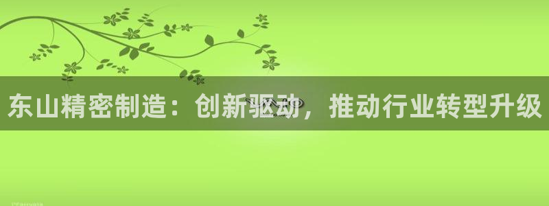 彩神ix可靠吗：东山精密制造：创新驱动，推动行业转型升级