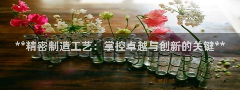 彩神大发三期计划网站：**精密制造工艺：掌控卓越与创新的关键**