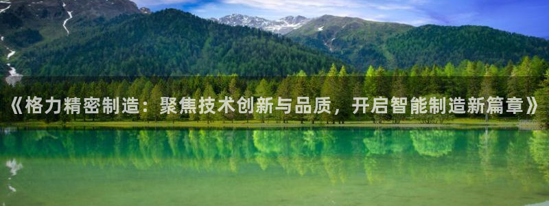 彩神旗下有哪些平台可以玩：《格力精密制造：聚焦技术创新与品质，开启智能制造新篇章》