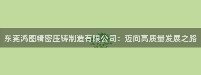 彩神通官网下载：东莞鸿图精密压铸制造有限公司：迈向高质量发展之路